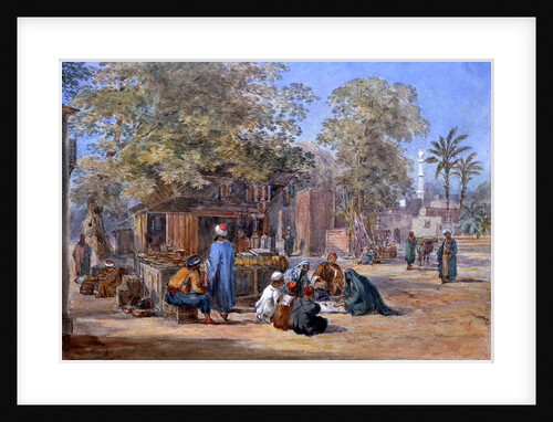 Egyptian Village Scene by Henry Pilleau