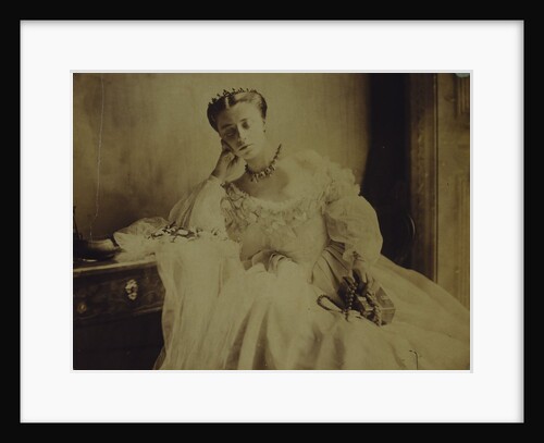 Isabella seated holding jewellery box by Lady Clementina Hawarden