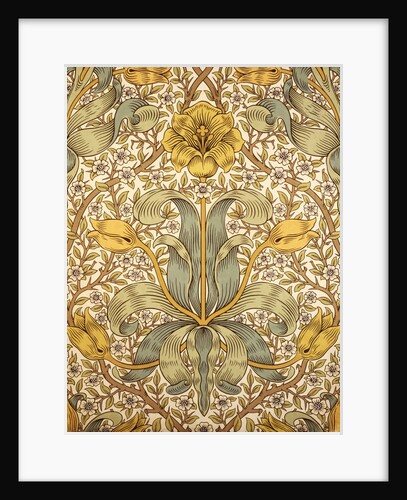 Lily wallpaper by William Morris