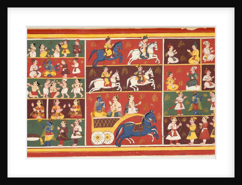 Krishna revealing his nature as Vishnu to an Englishman by Unknown