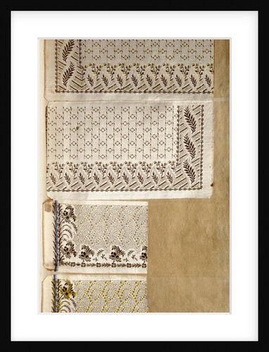 Sample from the pattern book Fancy Vestings and Handkerchief Goods by Anonymous