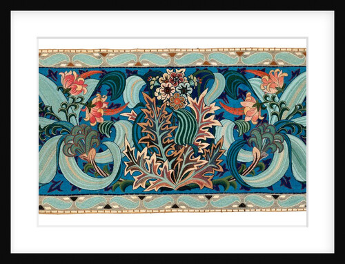 Panel with flowers and leaves motifs by George Washington Henry Jack