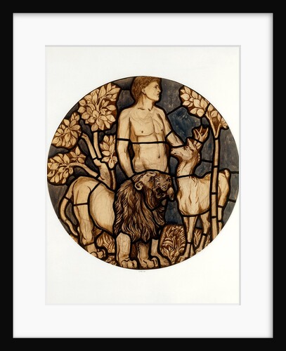 Adam naming the lion and the roebuck by Philip Speakman Webb