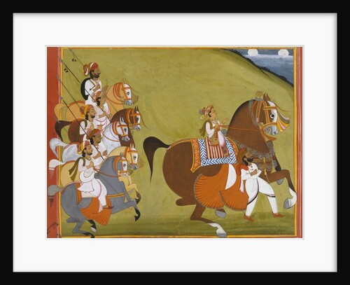 Raja Ranjit Singh of Jaisalmer. Jaisalmer, India, mid-19th century by Unknown