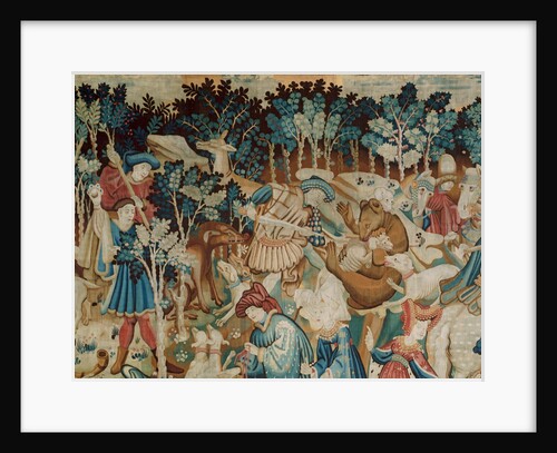 Devonshire Hunting Tapestry, Boar and Bear Hunt, detail by Anonymous