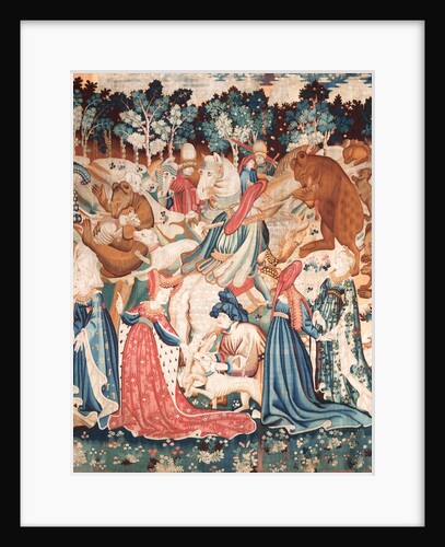 Devonshire Hunting Tapestry - Boar & Bear hunt. Southern Netherlands, 15th century by Anonymous