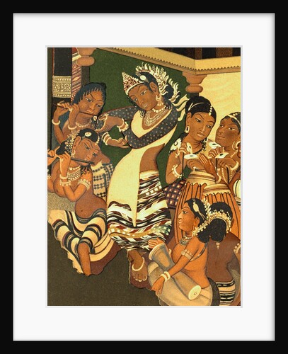 Dancing girl and musicians from the Ajanta Caves by John Griffiths