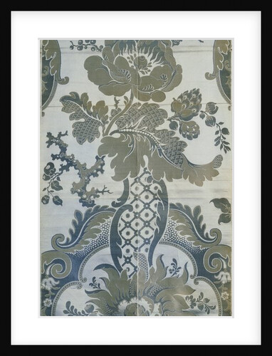 Textile design with flowers by Anonymous