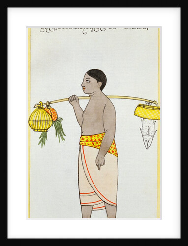A man taking bribes to an official. Sri Lanka, 19th century by Unknown