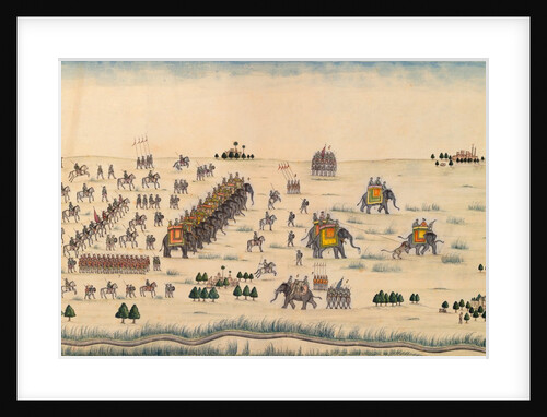 A tiger hunt with Nabob Shuja-ud-duala and Captain Harper present by Unknown