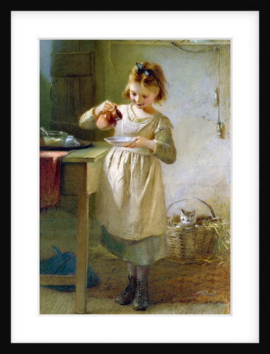 Girl with Kitten by Emily Farmer