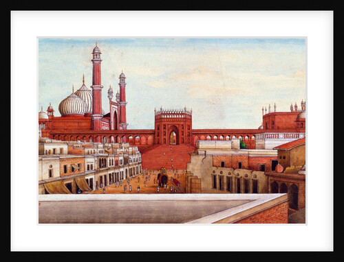 View of the Jami Masjid by Mazhar Ali Khan