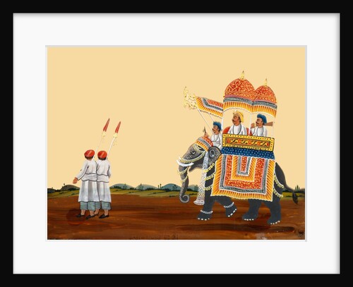 Gentleman on an elephant by Anonymous