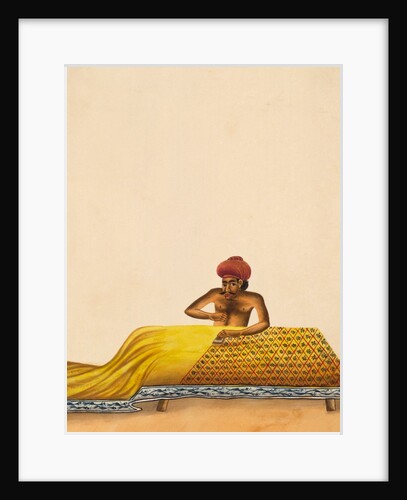 A Block-printer. Benares, India, early 19th century by Unknown