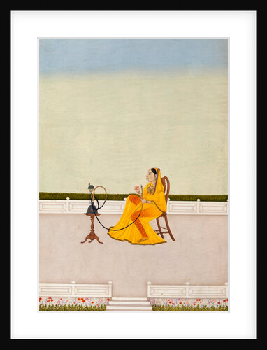 Lady seated in a European style chair by Unknown