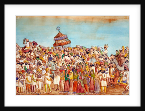 Punjabi Marriage procession by Unknown