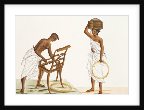 A chair caner and his wife by Unknown