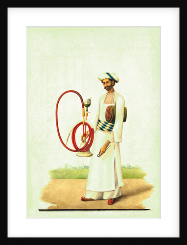 A hookah-bearer by Shaikh Muhammad Amir