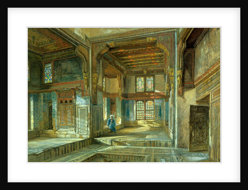Interior of the house of Mufti Sheik El Mahadi by Frank Dillon