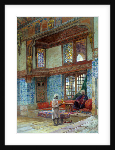 Interior of a house in Cairo by Frank Dillon