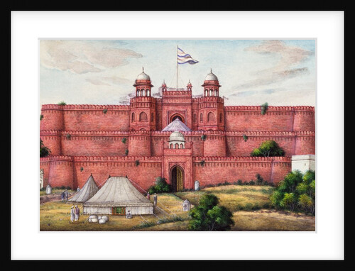 Delhi Gate, the principal entrance of the Agra Fort by Unknown