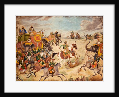 A Tiger Hunt at Jhajjar by Ghulam Ali Khan