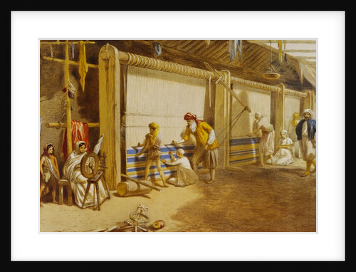 Carpet looms by William Simpson