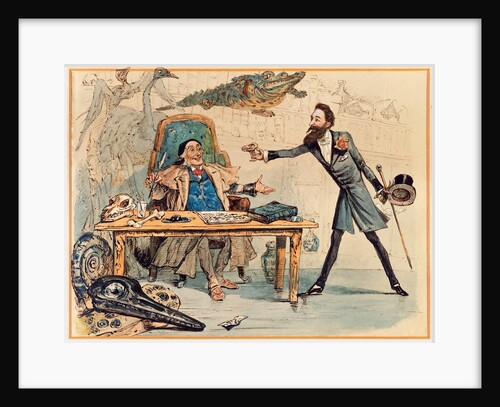 Professor Richard Owen and Mr.Bryce-Wright by Ernest Griset