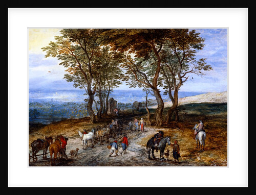 Country Road Scene with Figures by Jan Brueghel The Elder