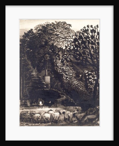 A Village Church Among Trees by Samuel Palmer