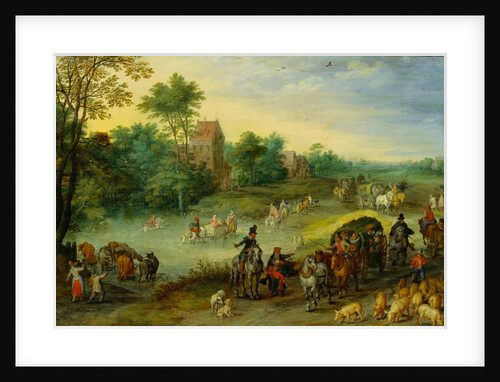 Travellers in a Landscape by Jan Brueghel The Elder