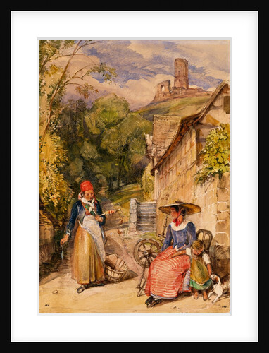 Scene in The Village of Godisberg, near Bonn by John Frederick Lewis