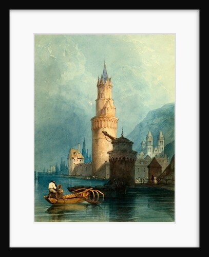 Tower and Mill, Andernach on the Rhine by Clarkson Stanfield