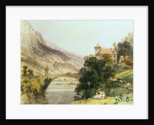 On the Rhone Valais, Switzerland by Richard Parkes Bonington