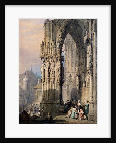 Porch of Ratisbon Cathedral by Samuel Prout