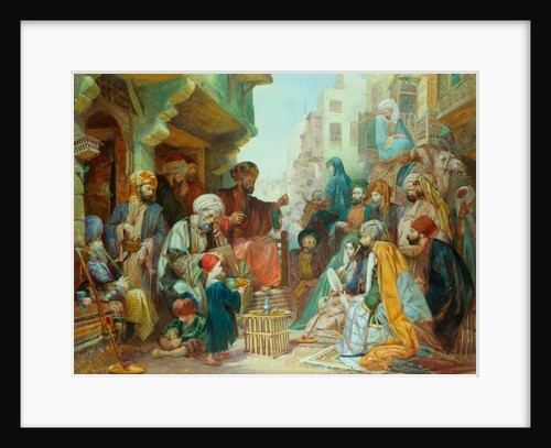 A Cairo Bazaar in Egypt by Charles Cattermole