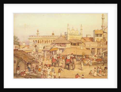 The Market Place at Lucknow by William Carpenter