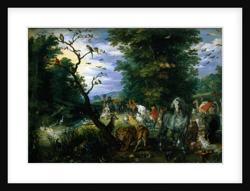 Garden With Animals by Jan Brueghel The Elder)