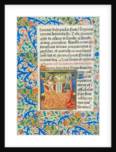 Prayer to The Holy Trinity, from the Playfair Book of Hours. Rouen, France, late 15th century by Unknown