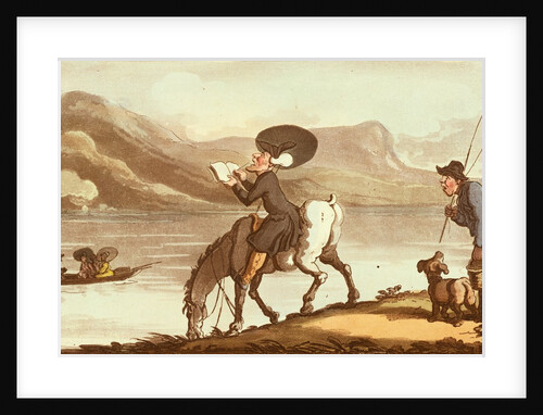 Dr Syntax Sketching the Lake by Thomas Rowlandson