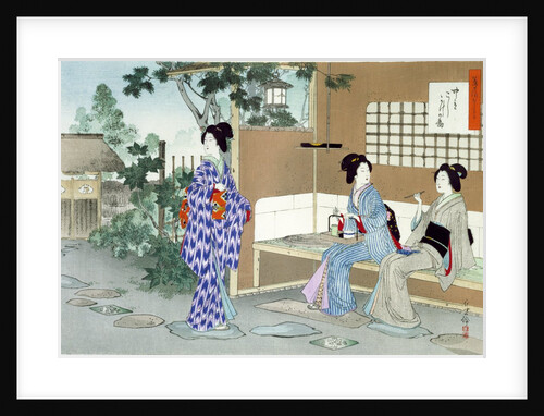 Waiting Until the Beginning of the Ceremony by Mizuno Toshikata