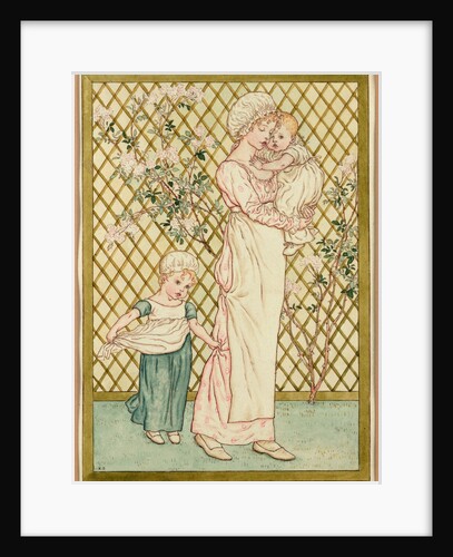 Girl and Two Babies by Kate Greenaway