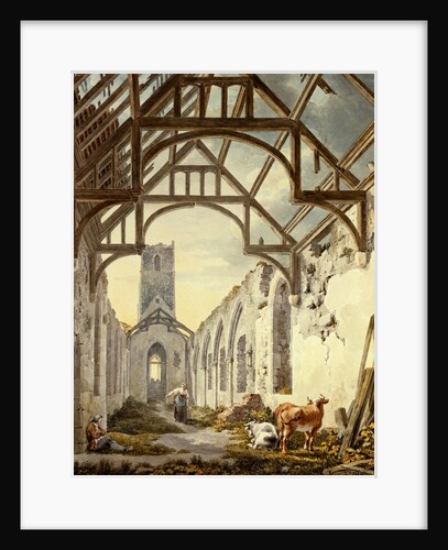 Dunwich church by Michael Angelo Rooker