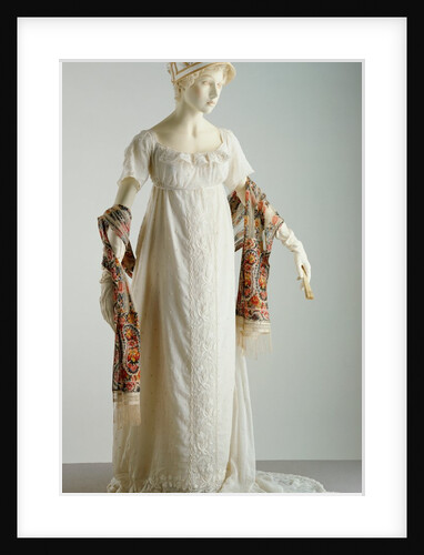 Evening Dress and shawl. France, early 19th century by Unknown