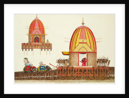 The Idol Juggernaut on his car. Delhi, India, 1822 by Unknown