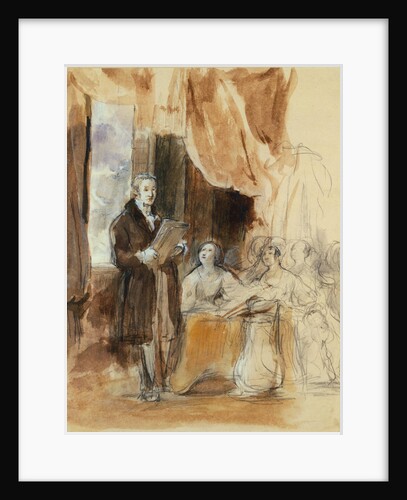 Sir Robert Peel reading to Queen Victoria by David Wilkie
