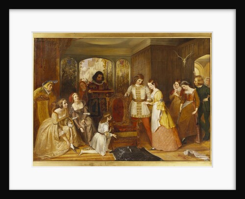 Cinderella about to try on the Glass Slipper by Richard Redgrave