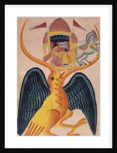 Ravana and Sita in the beak of Jatayu by Unknown