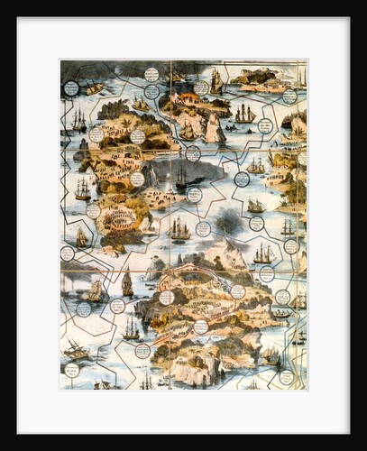 A Voyage of Discovery, game published by William Spooner. England, 1836 by William Spooner