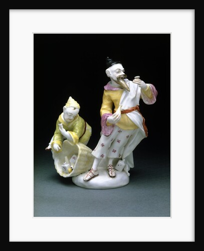 A Chinese man and a boy by Agostino Carlini